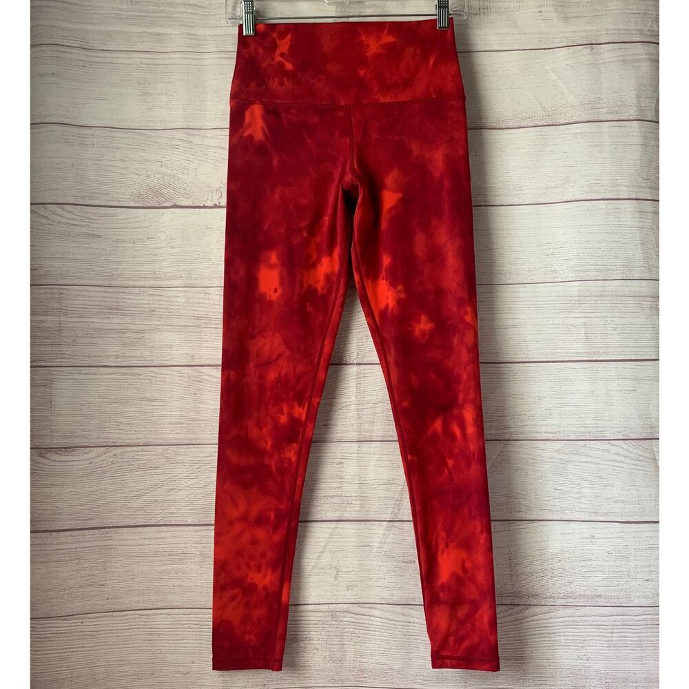 Glyder Chery Red Tonal Tie-Dye Pure Leggings High Waist